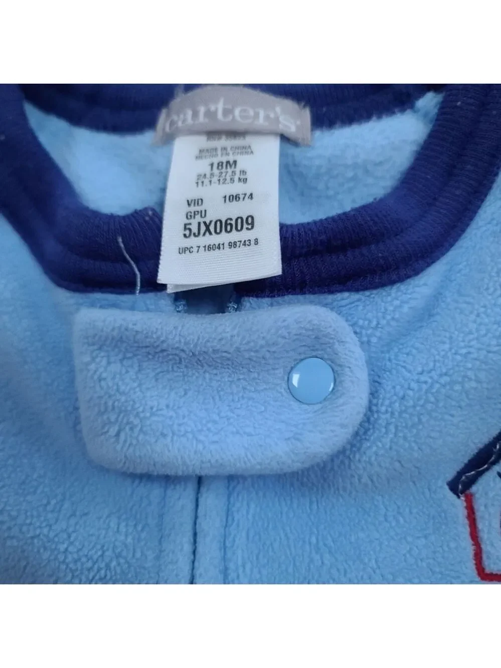 Carter's 18M Footed Pajamas Set Cotton Sleepwear